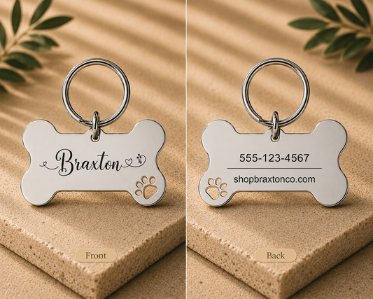 Braxton Personalized ID Tag by Pawpampered