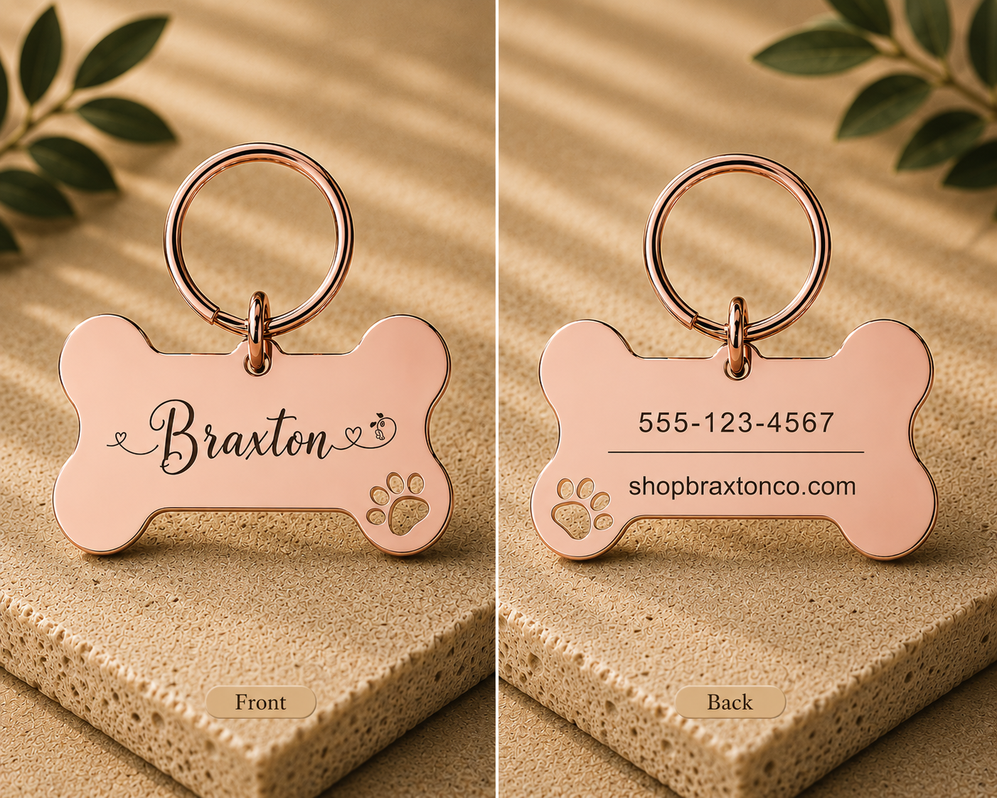 Braxton Personalized ID Tag by Pawpampered