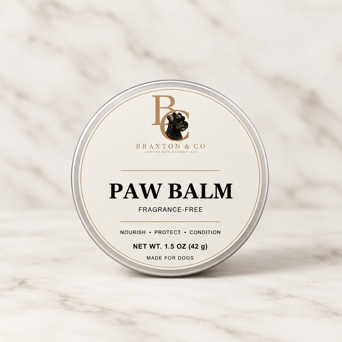 BRAXTON & CO Dog Paw Balm — Fragrance Free
