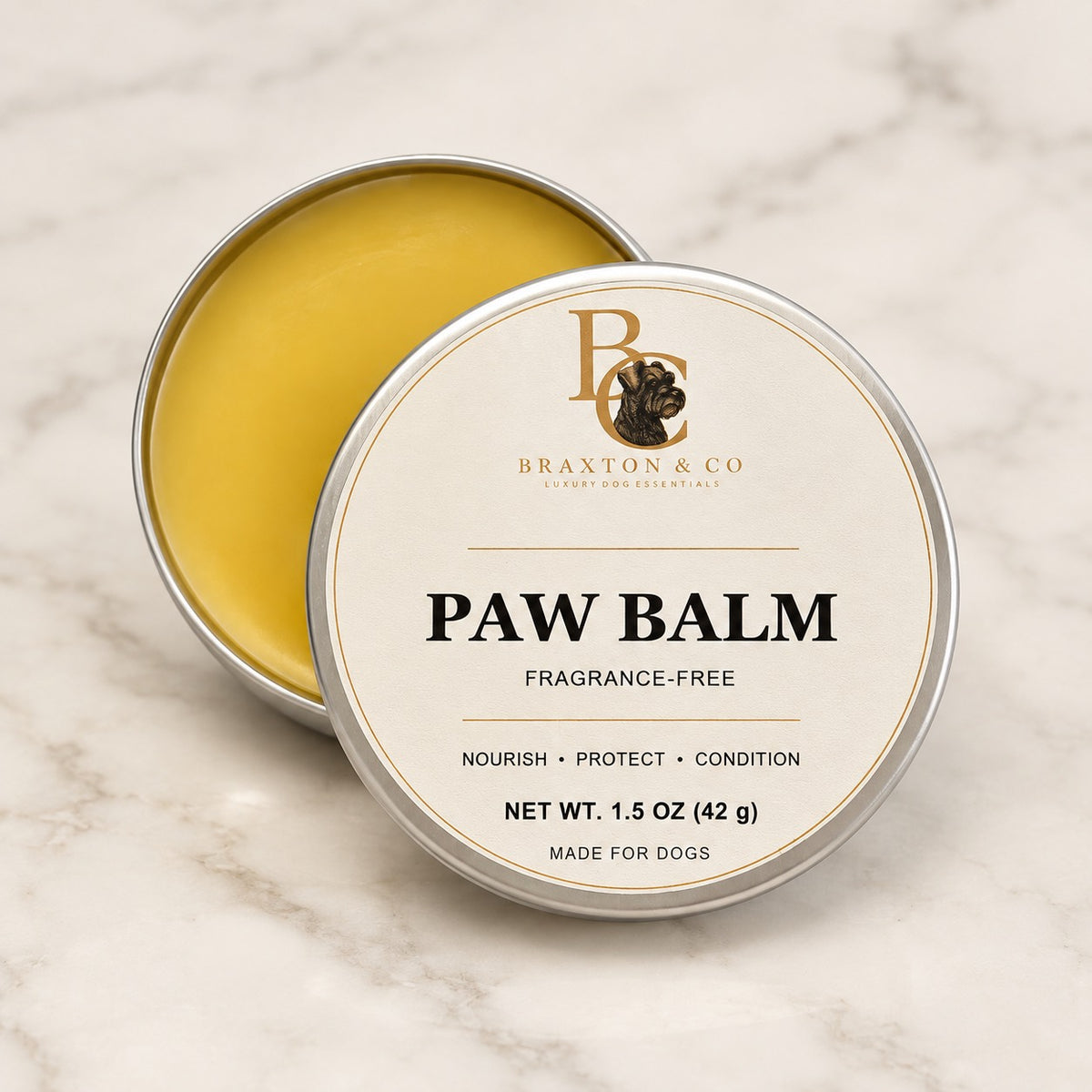 BRAXTON & CO Dog Paw Balm — Fragrance Free