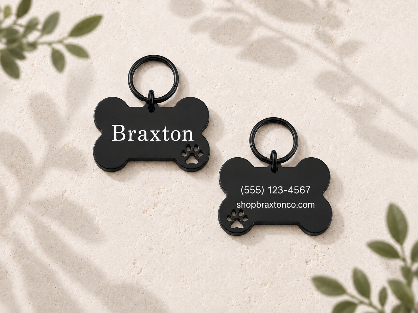 BRAXTON Personalized ID Tag