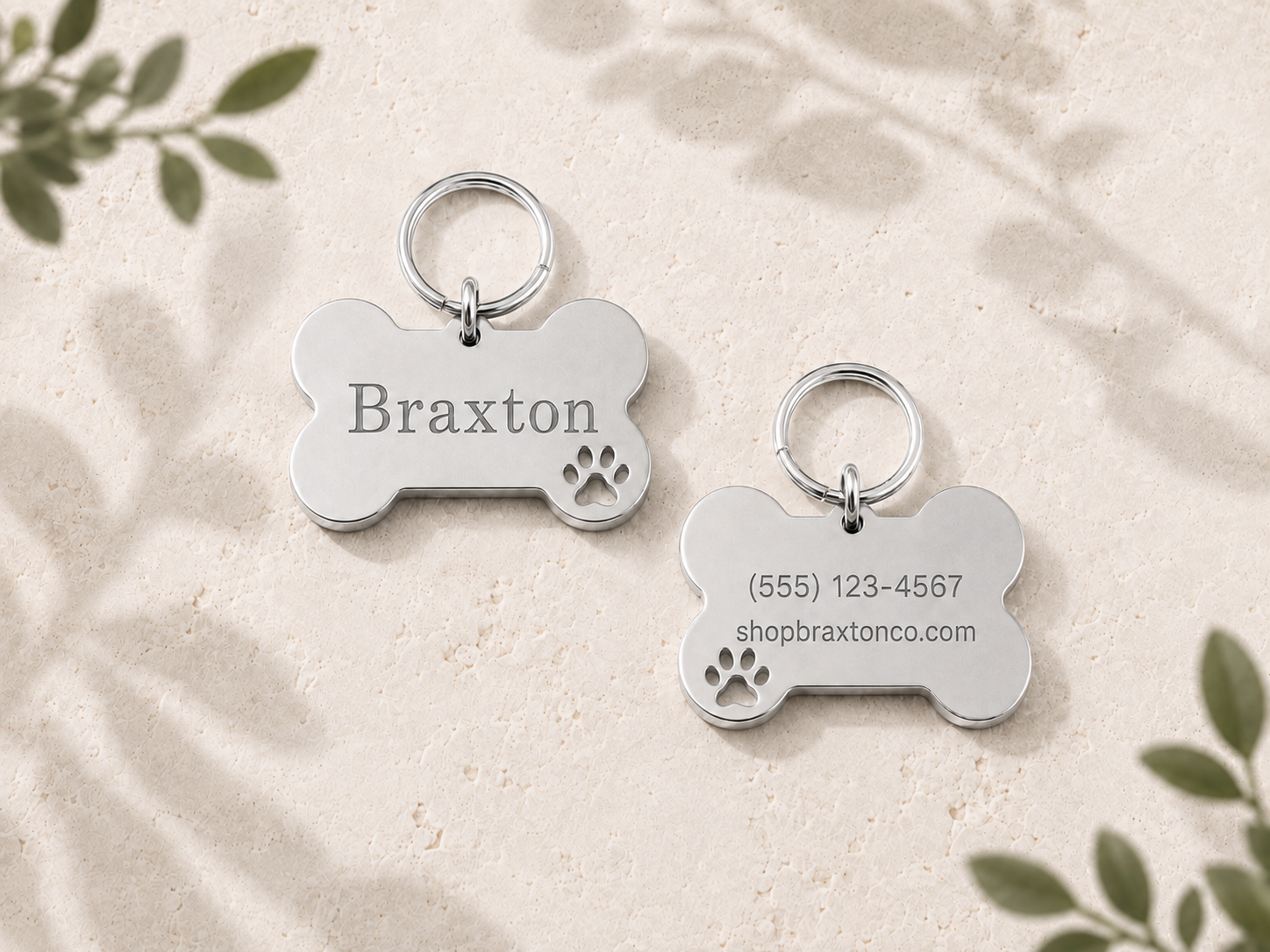 BRAXTON Personalized ID Tag