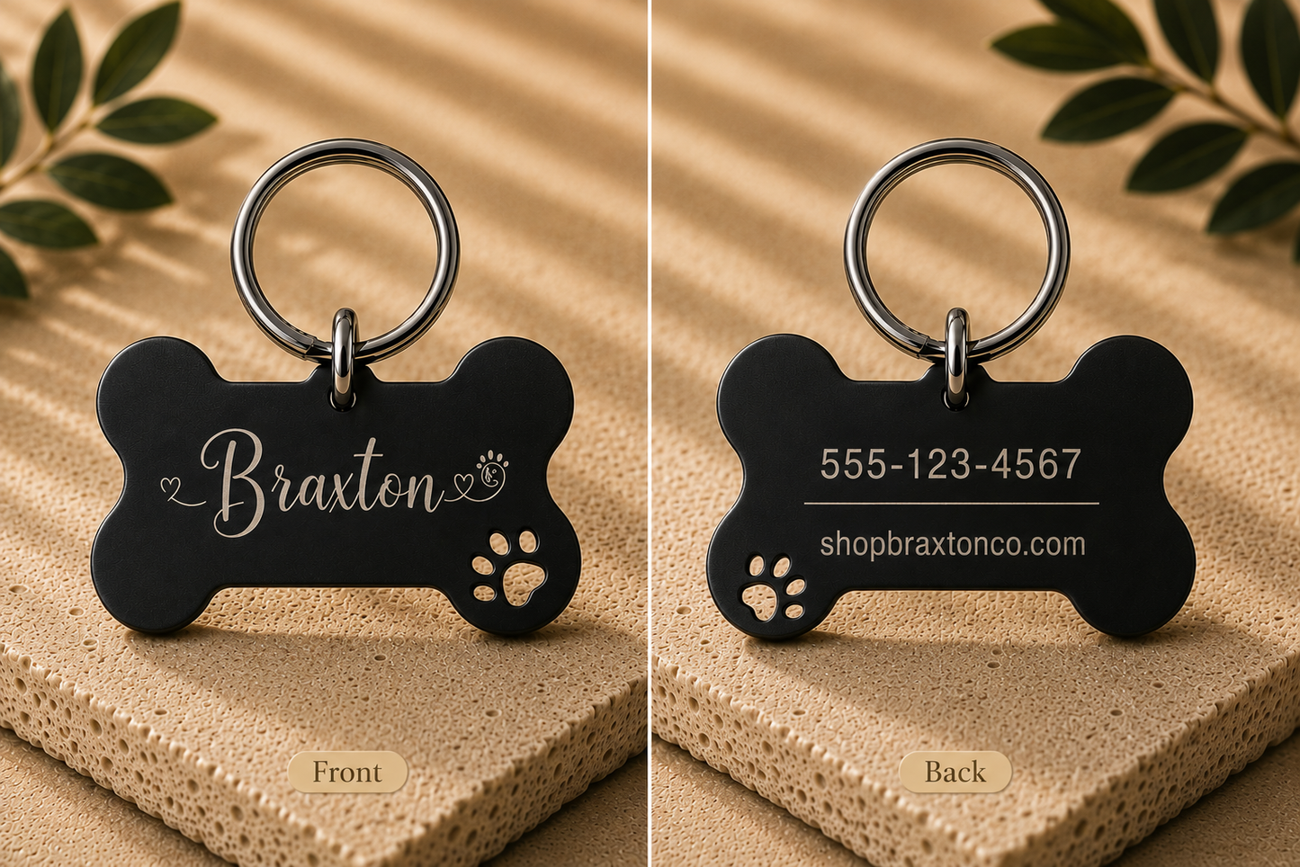 Braxton Personalized ID Tag by Pawpampered