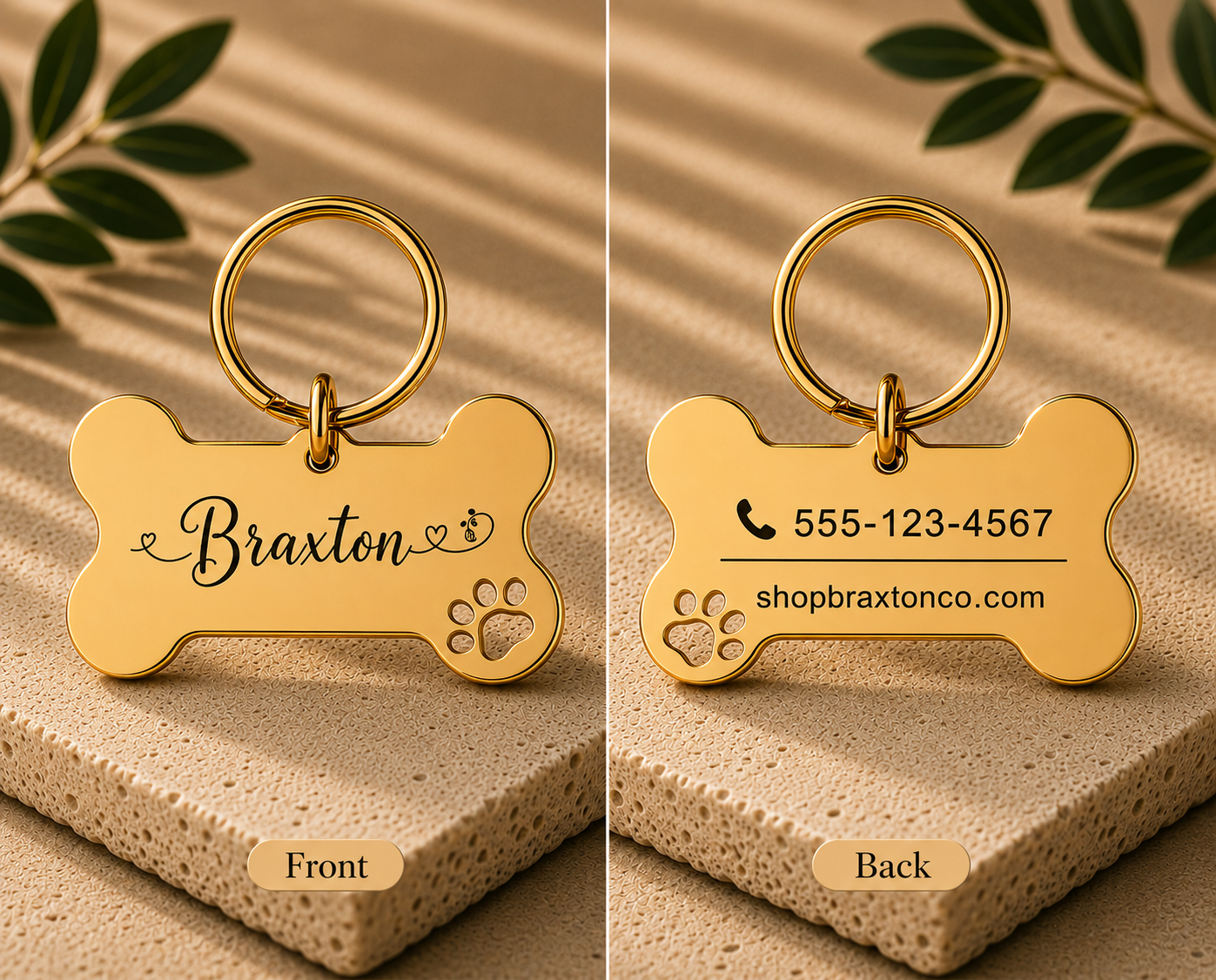 Braxton Personalized ID Tag by Pawpampered