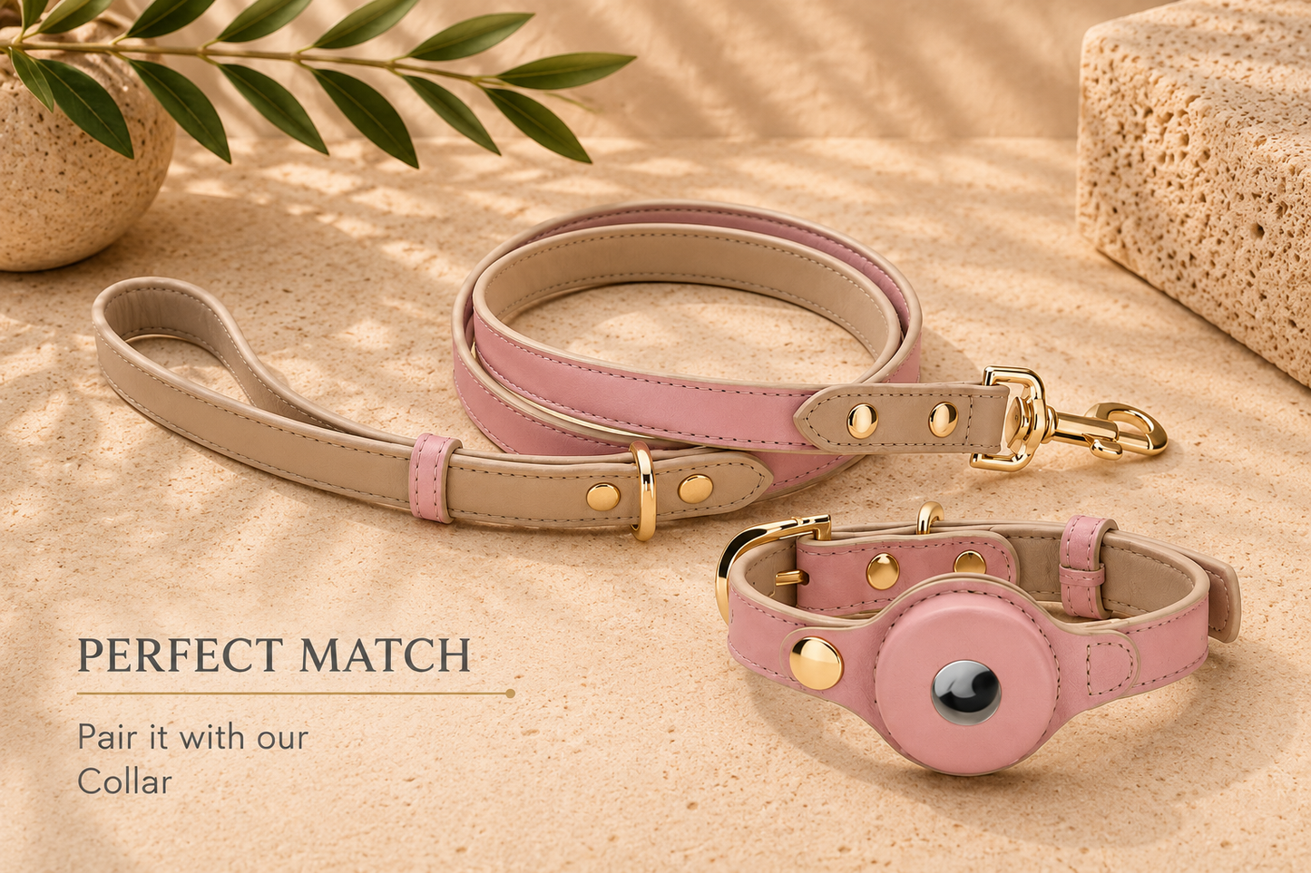 Braxton Vegan Leather Dog Leash by Nina Woof