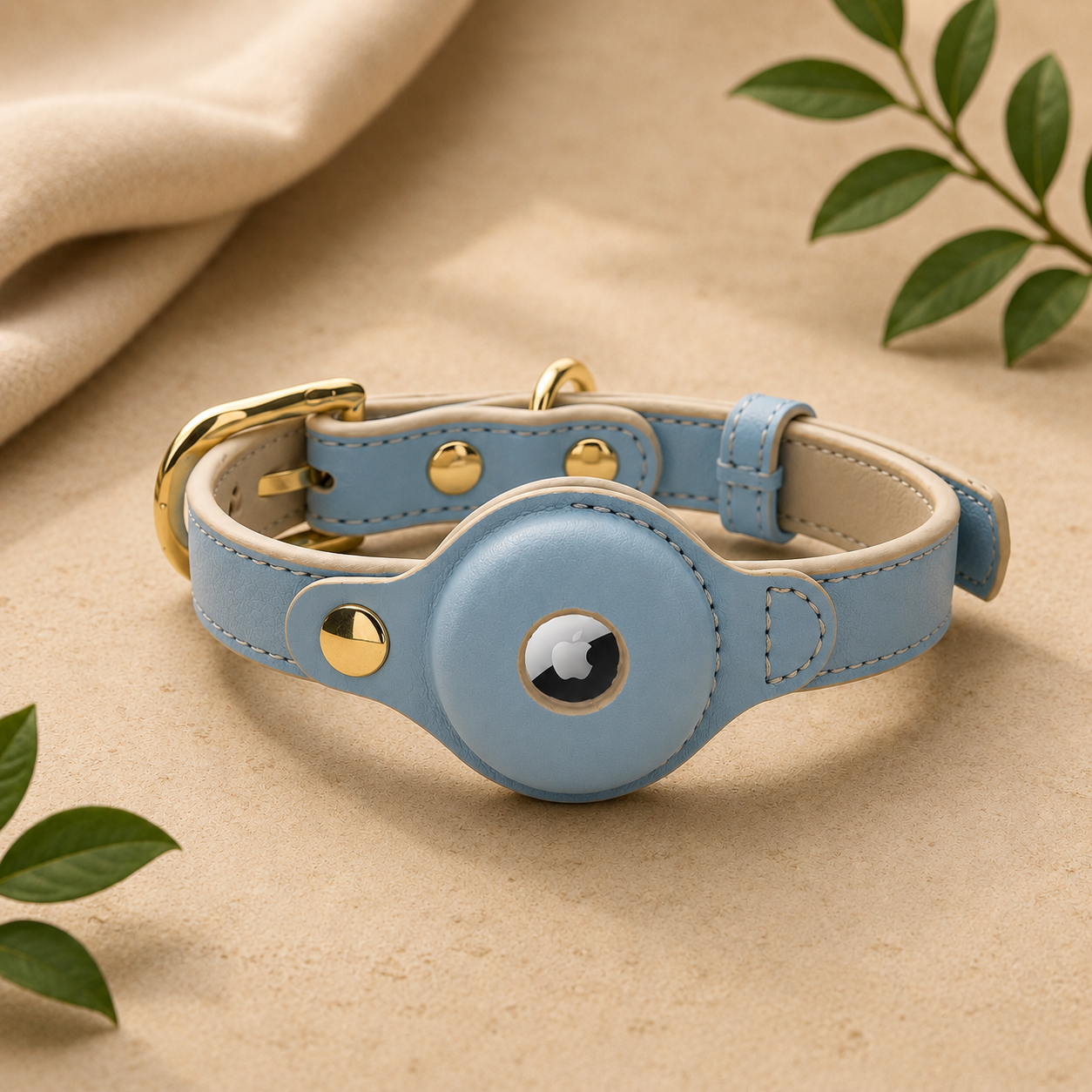 Braxton AirTag Dog Collar by Nina Woof