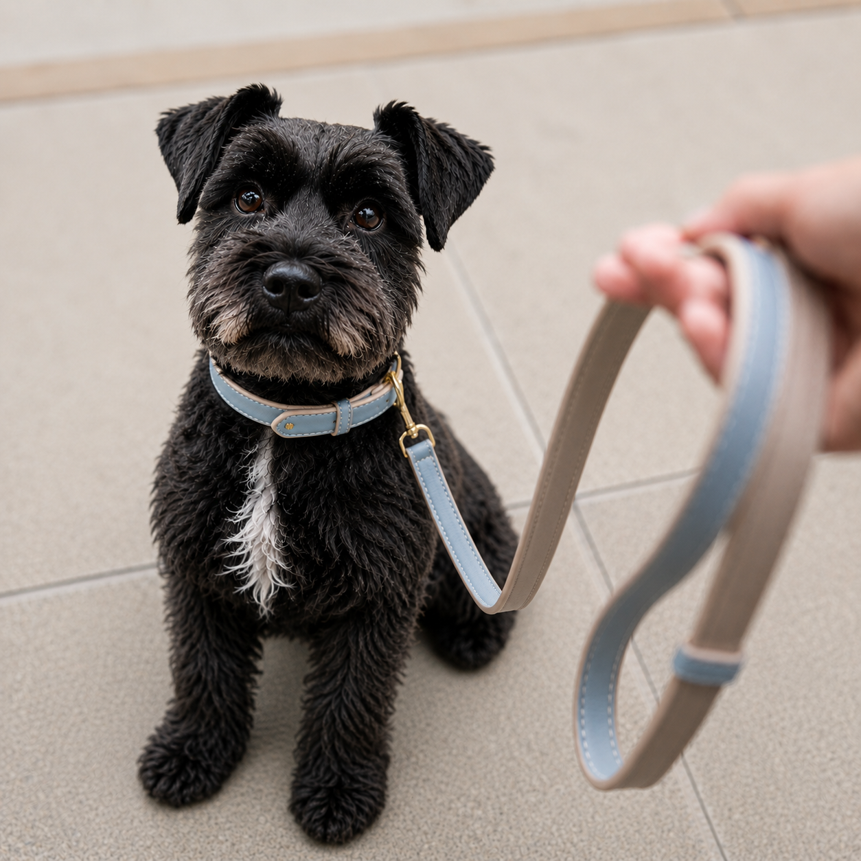 Braxton Vegan Leather Dog Leash by Nina Woof
