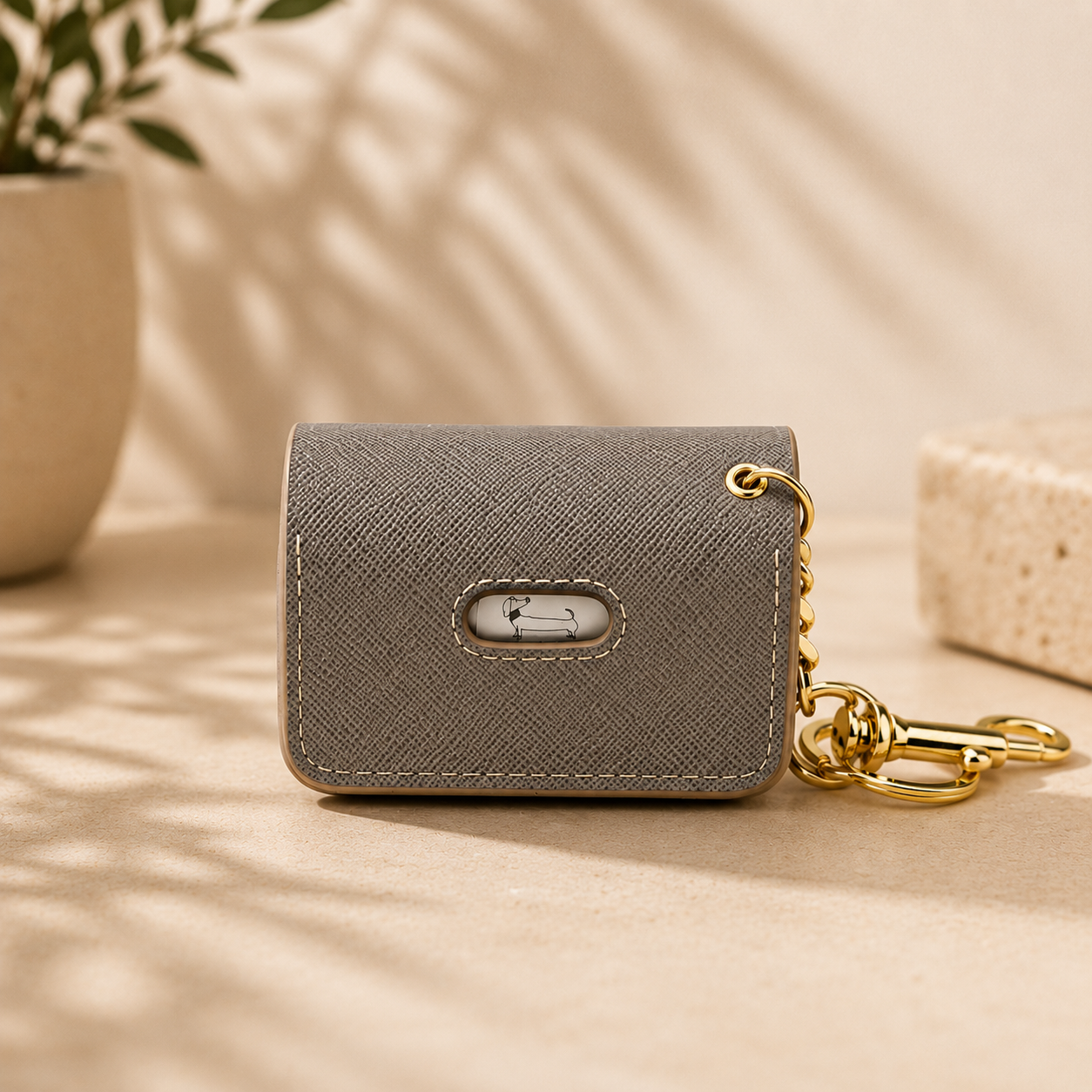 Braxton Vegan Leather Waste Bag Holder by Nina Woof