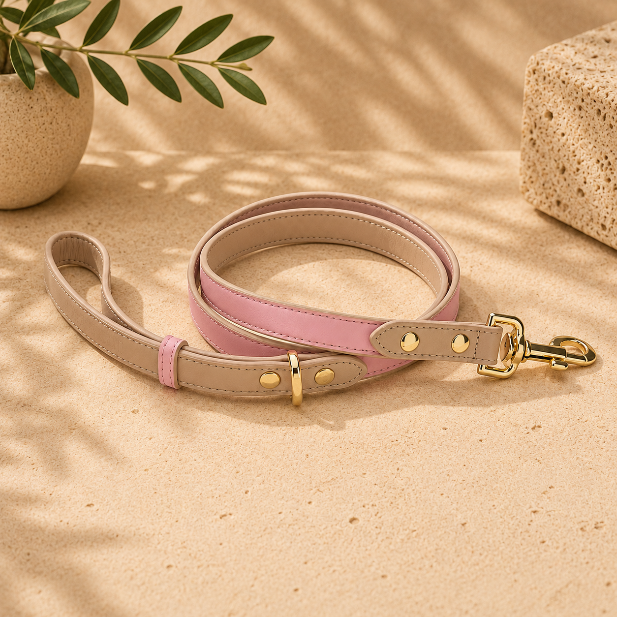 Braxton Vegan Leather Dog Leash by Nina Woof