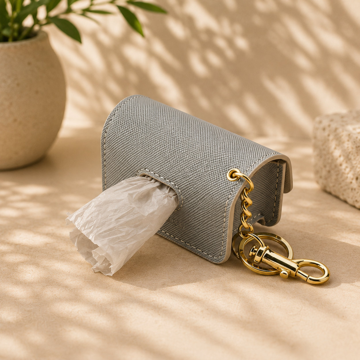 Braxton Vegan Leather Waste Bag Holder by Nina Woof